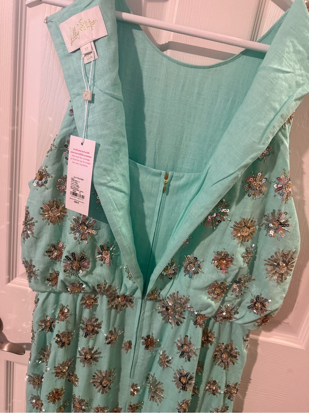 Brand New w/ Tags! Lilly Pulitzer Teonna Beaded Maxi Dress! Size: 12 Retail $498 - Picture 11 of 12